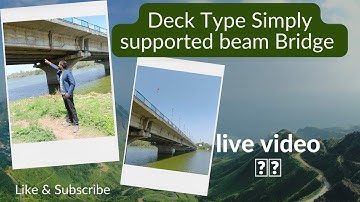 Deck type simply supported beam bridge live video lecture #civil #bridges #civil #upsc