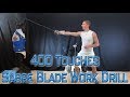 Fencing Blade Drills You Can Practice At Home - 400 Touches Saber Drill