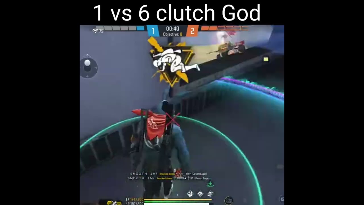 1 vs 6 clutch god Ng smooth 444 nonstop gaming PC player easy clutch god smooth 