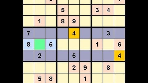 How to Solve Washington Times Sudoku Difficult Apr 8, 2020