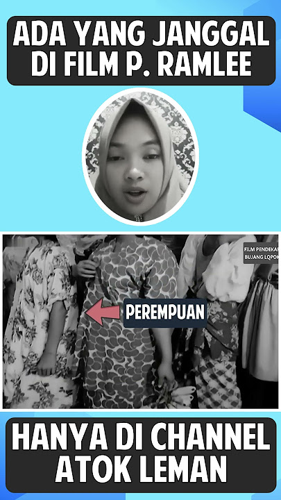 Ada yang janggal di film P.  Ramlee