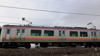 E129系A11+A23編成信越本線下り普通435M【4K】