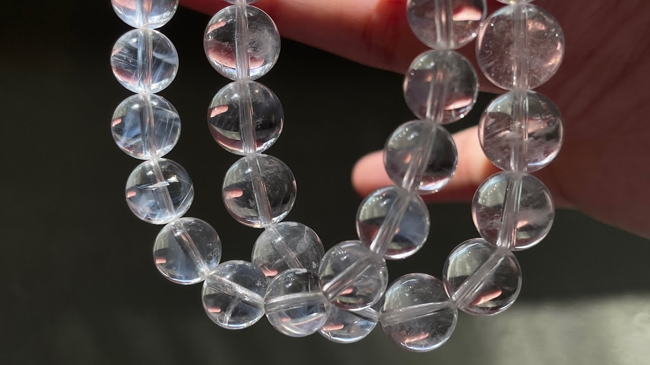 ラリマー入り水晶8ミリ玉 ブレスレット / Quartz&Larimar Bracelet