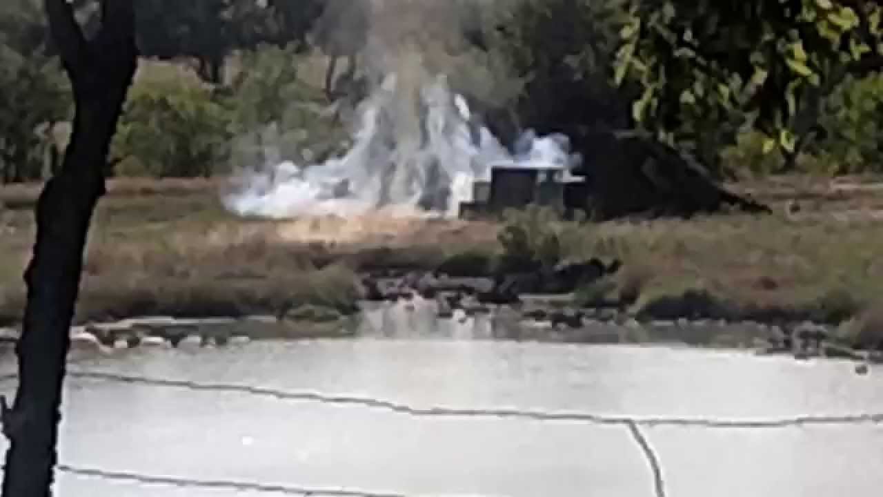 Starting fluid explosion with exploding targets. AR15 .223 YouTube
