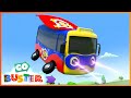 Super Hero Buster Saves the Day Song | Go Buster! | Bus Cartoons for Kids! | Funny Videos & Songs