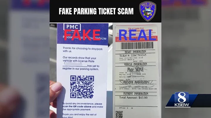 Santa Cruz police warn of fake parking ticket scam for third consecutive year