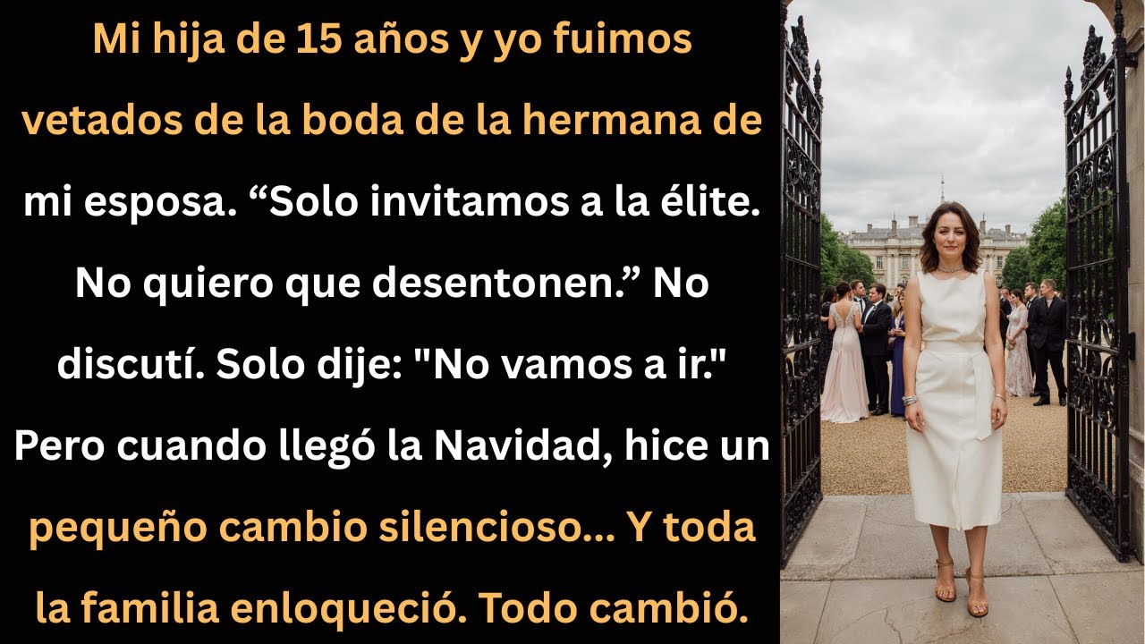 Nos prohibieron ir a la boda de mi cuñada... Pero lo que hice en Navidad cambió todo.