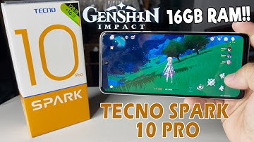 GENSHIN IMPACT Gameplay on TECNO SPARK 10 PRO (16GB RAM) | PLAYABLE @ MAX SETTING??