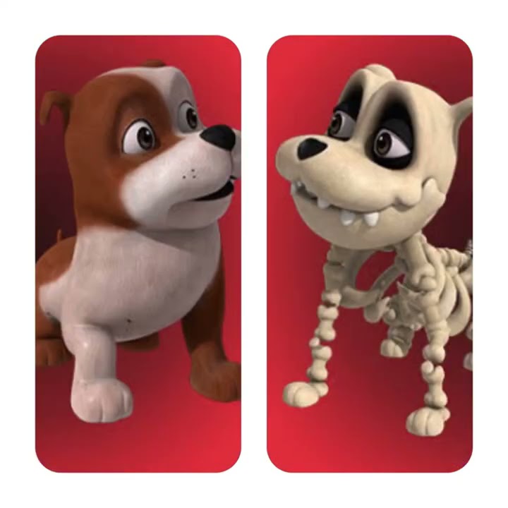 Pinaki and happy Bhooth bandhu in skeleton form and human form