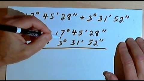 Angle Measures - degrees, minutes and seconds 128-2.2