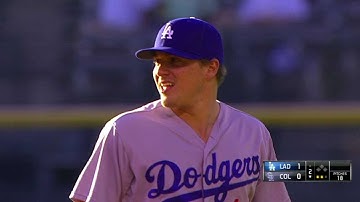 LAD@COL: Hernandez makes grab, turns double play