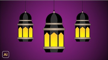 How to Make Simple Islamic Lantern Design - Adobe Illustrator Tutorials