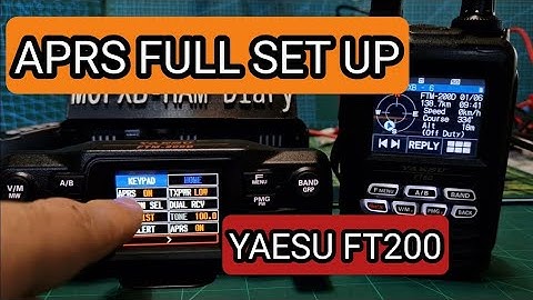 YAESU FTM200D APRS FULL SET UP