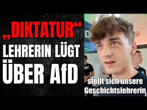 💥Lehrerin setzt AfD mit DIKTATUR gleich: SCHOCK im Unterricht!
