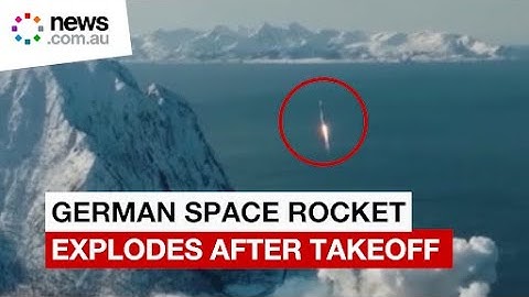 German space rocket explodes seconds after takeoff from Norway