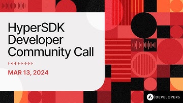 HyperSDK Developer Community Call: Vryx development and the ProgramVM modules