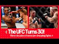 🎉 The UFC turns 30: Three decades of some JAW-DROPPING FIGHTS inside the Octagon 🔥💥 | Fight Week 🎥