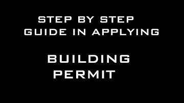Building Permit Application step by step guide