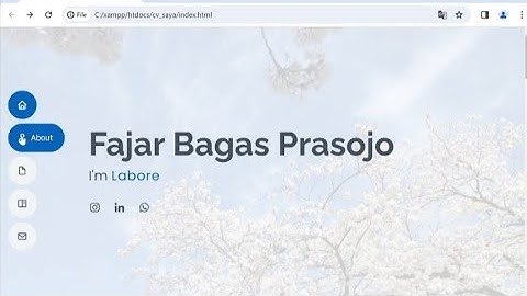 Membangun Aplikasi Berbasis Web dengan Tema Curriculum Vitae (CV) - Tugas UTS