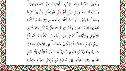 سورة الحديد  برواية البزي عن ابن كثير ـ  الشيخ أحمد ديبان