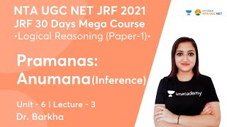 Pramanas: Anumana (Inference) | Logical Reasoning (Paper-1) | NTA UGC NET-JRF 2021 | Dr. Barkha