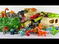 Jurassic World Rebirth Colorful Dinosaur Toys Unboxing ASMR T-rex Stegosaurus Brachiosaurus Spino
