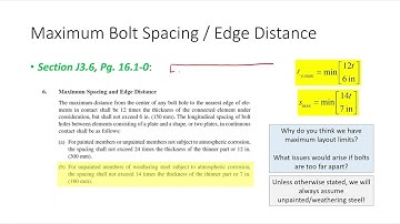 CE 414 Lecture 16: Connection Layout Requirements (2024.02.14)