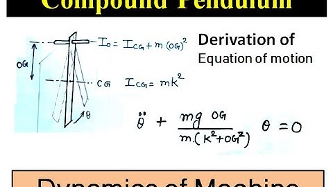 Concept of Compound Pendulum || Dynamics of Machine || Lecture 5