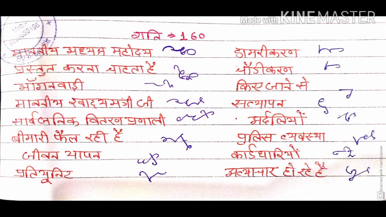 What Is Stenographer In Hindi 160 wpm Hindi Dictation-#08 Shorthand(steno) for Parliamentary Reporter