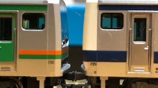 KATOE231系1000番台横ｺﾂK-17編成+E531系水ｶﾂK409編成を連結させてみた