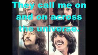 The Beatles - Across The Universe [LYRICS+MP3 DOWNLOAD]