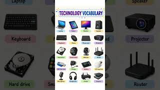 💻 Technology Vocabulary Words | English to Hindi Meaning | Daily Use Tech Vocabulary 📚#viralshort