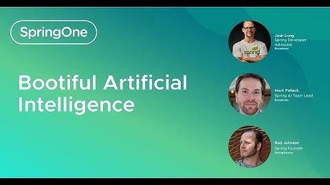 Bootiful Artificial Intelligence (SpringOne 2024)