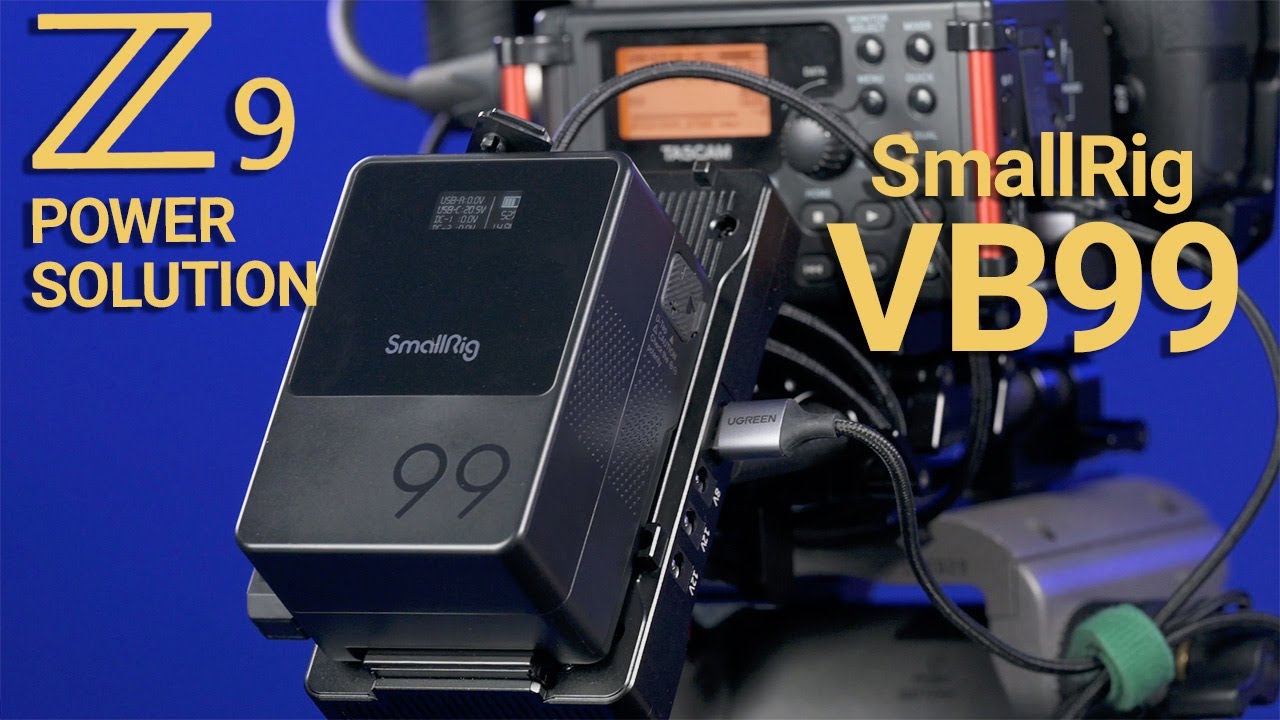 Nikon Z9 Video Rig Power Solution: SmallRig V-mount Battery VB99 - YouTube