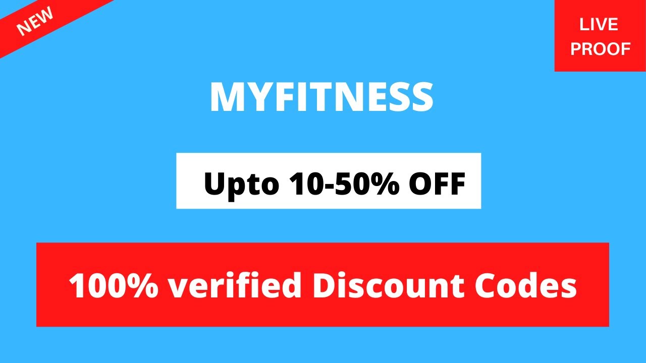 My Fitness Discount Code | For Peanut Butter & All Products | 100% ...