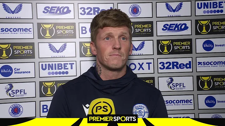 Queen of the South manager Willie Gibson reacts to...