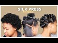 How To: Straighten Short Natural Hair | 4C Silk Press | Fixing Bad Trim | Styling Short Natural Hair