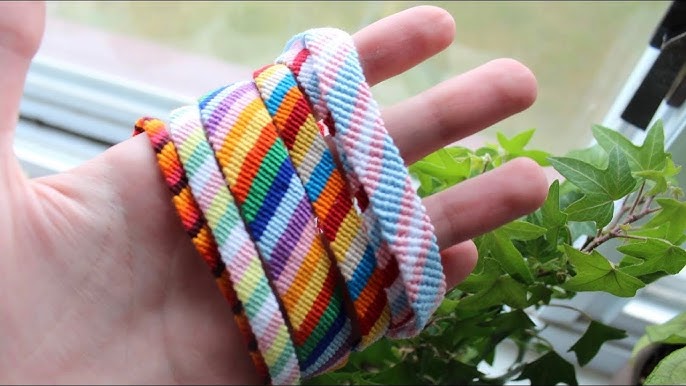 How to Make Friendship Bracelets ♥ 7 String Candy Stripe ♥ 