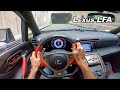 Lexus LFA Accelerating in Tunnels - Insane Tesla Almost Crashes (POV Binaural Audio)