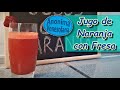 Como Hacer Jugo de Naranja con Fresa - Zumo de Naranja con Fresa