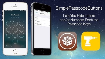 SimplePasscodeButtons: Lets You Hide Letters and:or Numbers From the Passcode Keys