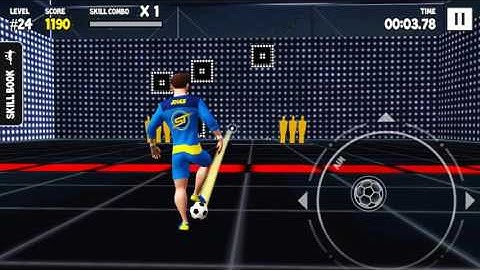 Watch how I scored 2 204 points on my Level 24 Skill Run! #skilltwinsfootballgame @SkillTwins