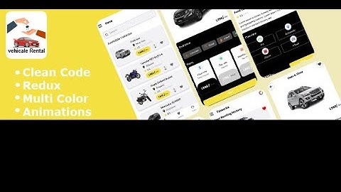Vehicle Rental - Car & Bike Rental | Online Vehicle React Native iOS/Android App