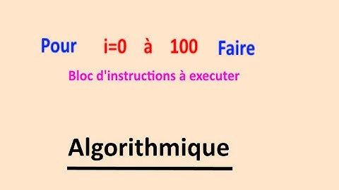 Algorithmique : comment utiliser la boucle Pour (for)