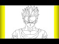 How to draw gohan ssj2 drawing creation