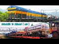  roro train  trucks on rail  beauty of single line  konkan railway  vkrailride