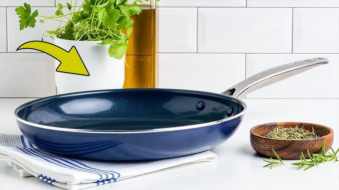 Review Blue Diamond Cookware Ceramic Nonstick 10 Frying Pan