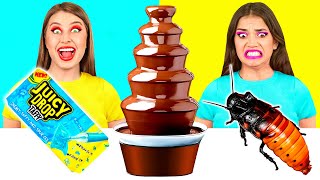 Desafío De Fuente De Chocolate | Fantásticos Trucos De Comida por BaRaFun Challenge