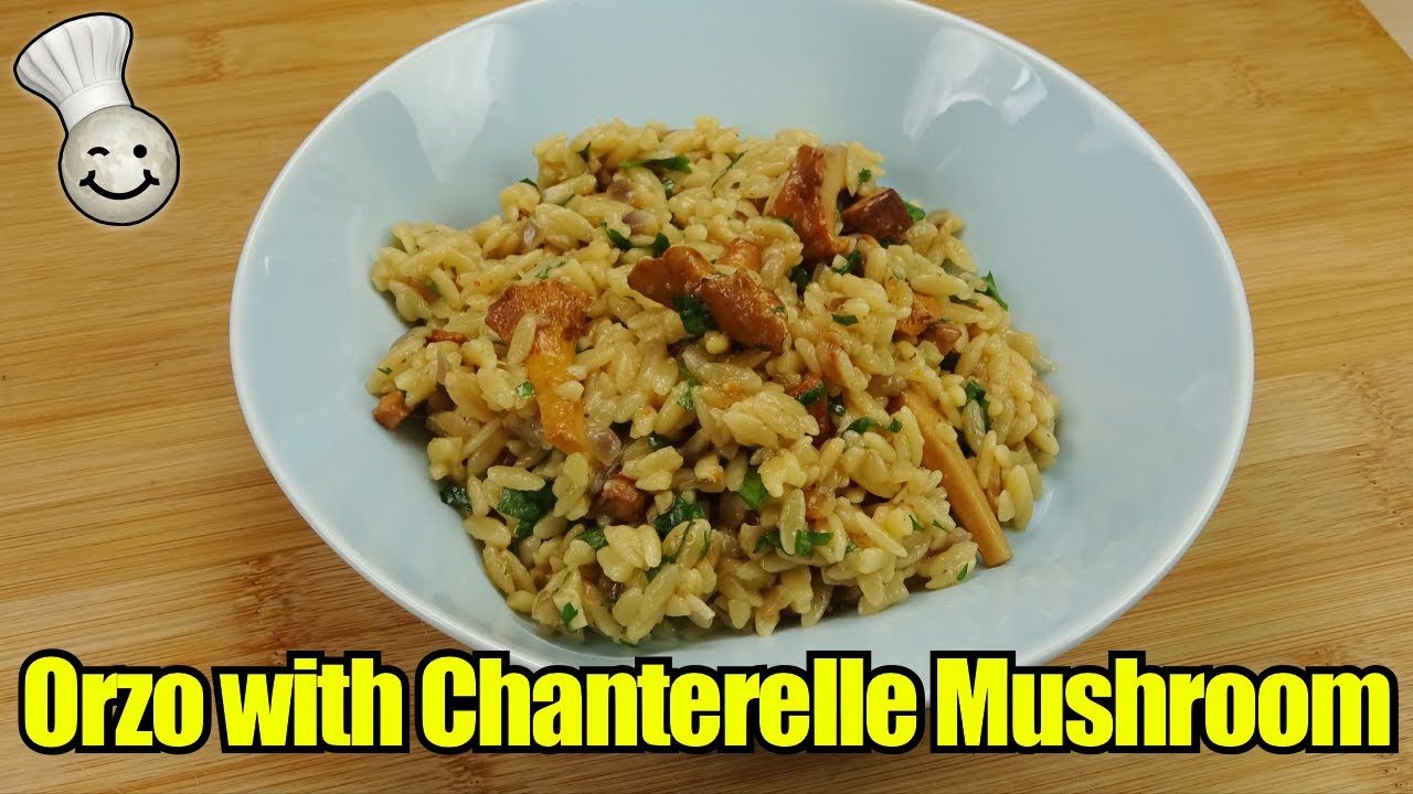Orzo with Chanterelle Mushrooms Recipe Easy OnePot Recipe YouTube