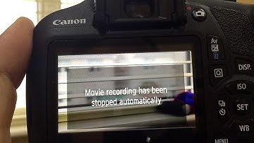 Fix - 1200d ( rebel t5 ) movie recording has been stopped automatically